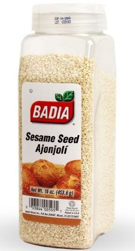 Badia Sesame Seed Hulled, 16 Ounce (Pack of 6)