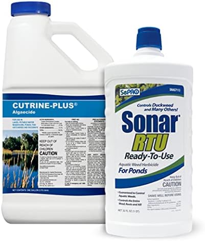 All-in-One Vegetation Control Bundle - Knock Down Algae Effectively & Control Weeds Systemically (Cutrine Plus + Sonar RTU)