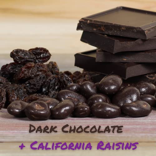 Gourmet Chocolate Covered Raisins by Its Delish, 5 Lbs Bulk Bag | Dark Chocolate with Raisins Healthy Snacking | Dried Raisin Chocolate Candy Snacks | USA Made, Vegan, Kosher Parve