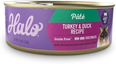 Halo Grain Free Soft Pate, Adult Cat Wet Food, Chicken in Broth Recipe, 5.5 oz, Case of 12