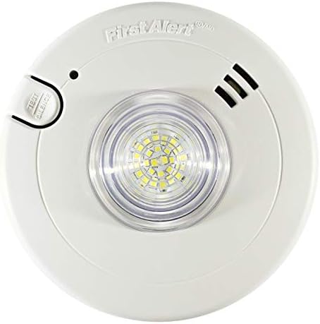 First Alert BRK 7020BSL Hardwired Hearing Impaired Smoke Detector with LED Strobe Light , white