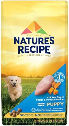 Nature's Recipe Grain Free Puppy Dry Dog Food, 4 lb. Bag