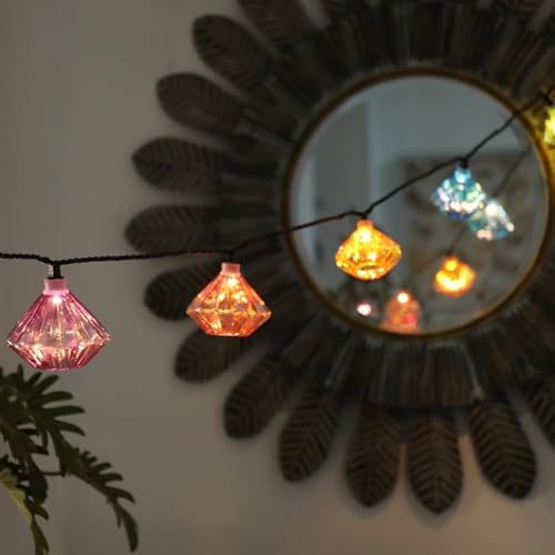 Vigdur Pineapple String Lights, 10FT Multicolor Patio Lights Outdoor