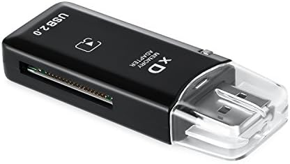 eTECH USB2.0 Black Color High Speed xD Memory Card Reader Supports Olympus and Fuji XD Picture Card 1GB 2GB