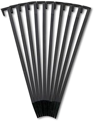 EasyFlex 10 in. Landscape Anchoring Stake Pack - 10 Ct., Black