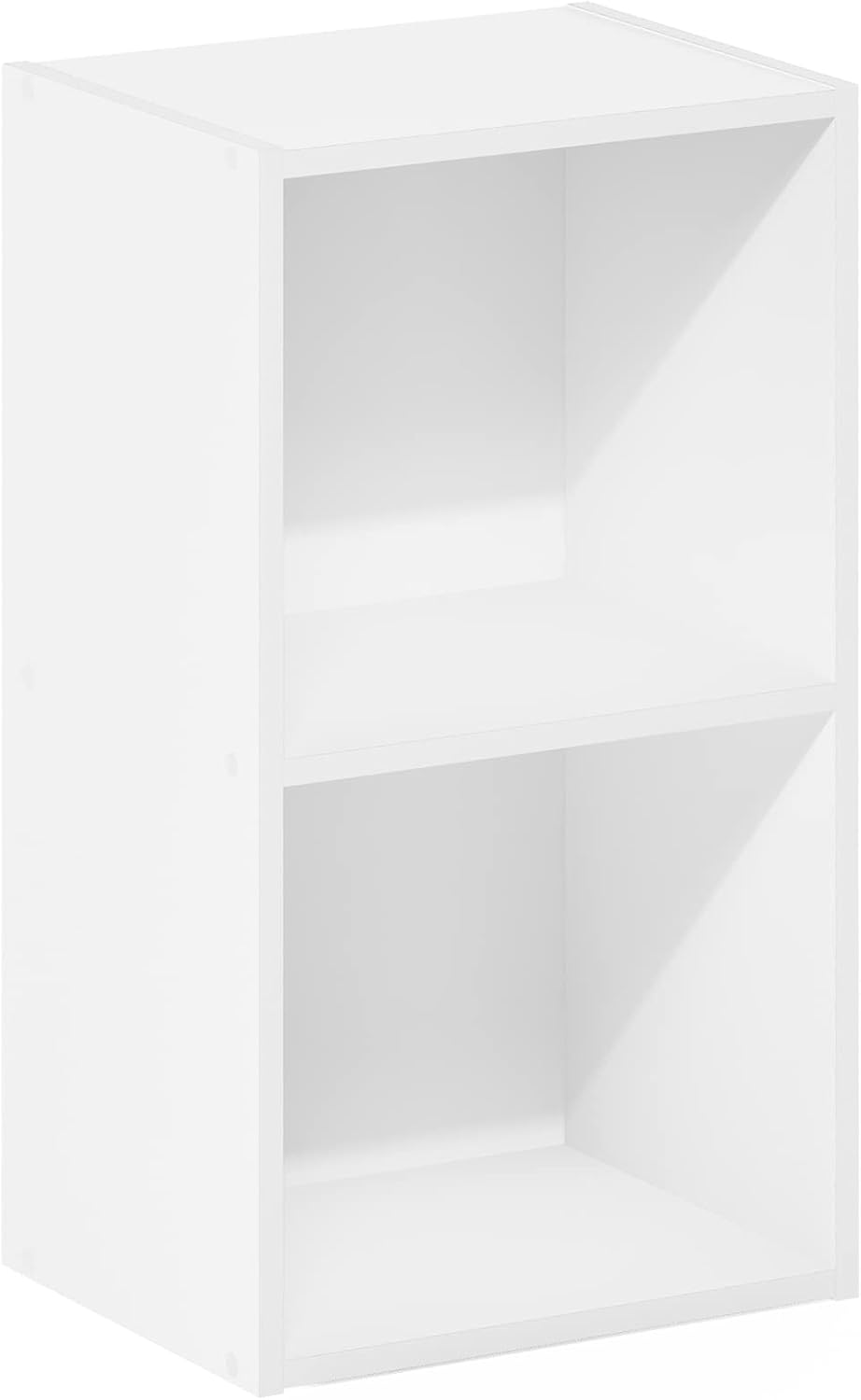 Furinno PASIR Book Shelf, 5-Tier Modern Bookshelf, Open Shelves Bookcase, 9 x 12 x 52, for Living Room, Bedroom, Home Office, Plain White