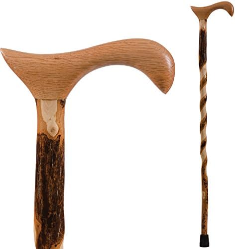 Brazos Wooden Walking Canes for Men and Women, Stable Walking Sticks for Seniors, Made in The USA