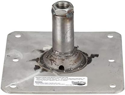 Swivl-Eze attwood SP-67739 Swivl-Eze Lock'N-Pin Stainless Steel 7-Inch x 7-Inch Non Threaded Boat Seat Pedestal Base | Non-threaded for 3/4 in pin socket, needs 2-3/4 in mounting hole, satin finish, exceeds ABYC standards, Type B rating