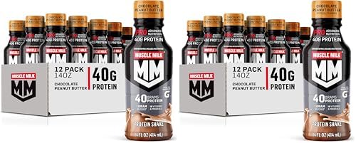 Muscle Milk Pro Advanced Nutrition Protein Shake, Intense Vanilla, 14 Fl Oz Bottle, 12 Pack, 40g Protein, 1g Sugar, 16 Vitamins & Minerals, 6g Fiber, Workout Recovery, Packaging May Vary