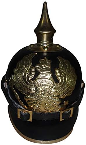 warreplica Imperial German Spiked Pickelhaube Officer Helmet with Cover - Reproduction