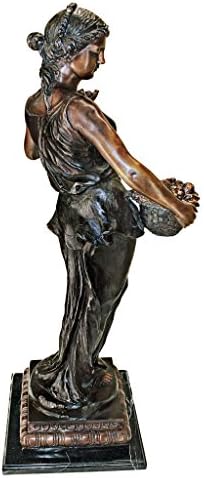Design Toscano Neolithic Style Gaia Earth Mother Woman Indoor/Outdoor Garden Statue, 40 inches tall, Cast Stone Resin, Rough Stone Finish