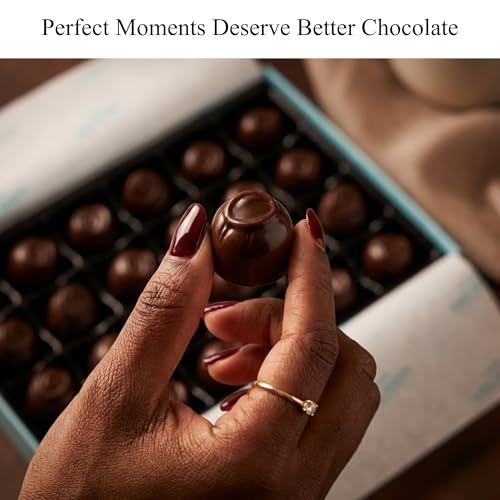 Andy Anand Belgian Dark Chocolate Cherry Cordials Gift Box - 25 Pieces