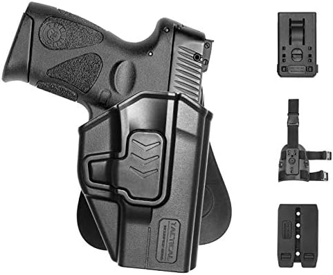 Tactical Scorpion Gear Slimline Modular Level II Retention Paddle Holster: fits Taurus Millennium G2 PT111 PT132 PT138 PT140 PT745 G2c G3c