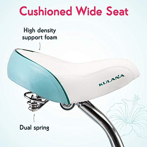 Kulana Lakona Shore, Tide or Wave Cruiser Bike, 20, 24 or 26 Inch Bike for Adults and Youth, 7 or Single Speed Beach Cruiser Bicycle