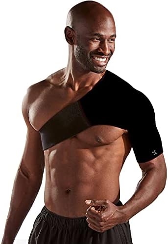 Adjustable Shoulder Support Brace for Rotator Cuff Relief, Frozen Shoulder, Tendonitis, AC Joint Pain - Rotator Cuff Support Brace (Right, Black, Medium)