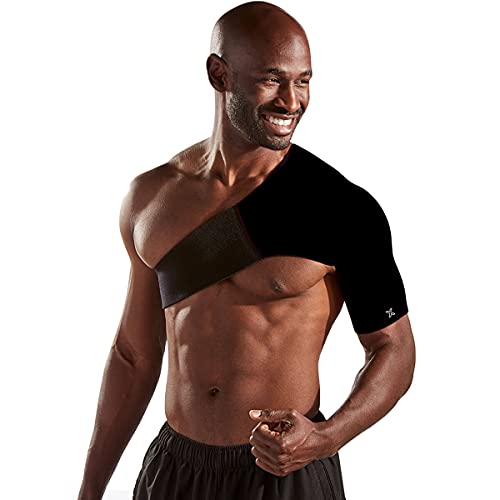 Adjustable Shoulder Support Brace for Rotator Cuff Relief, Frozen Shoulder, Tendonitis, AC Joint Pain - Rotator Cuff Support Brace (Right, Black, Medium)