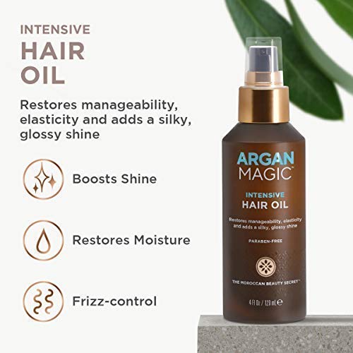 Argan Magic Defining Curl Cream & Hair Cream Oil Combo Pack - Enhances Waves & Curls, Adds Definition | Restores Manageability | Adds Silky