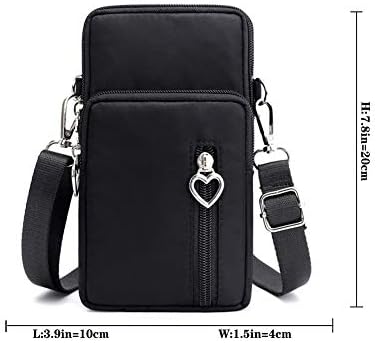 MINTEGRA Crossbody Phone Purse Nylon Shoulder Pouch Walking Wallet Wristlet Sport Armband