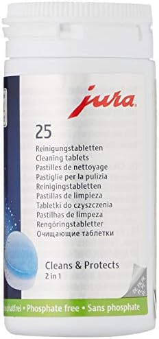 Jura 2-Phase Cleaning Tablets for Fully Automatic Coffee Machines, 25 Count