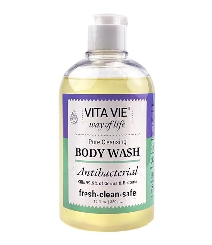Lemon Body Wash, Antibacterial Soap With Tea Tree Oil, 12 Fl Oz