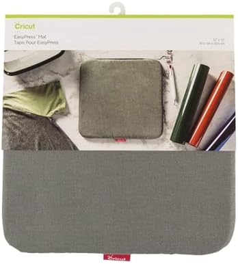 Cricut EasyPress Mat, Protective Heat-Resistant Mat for Heat Press Machines and HTV and Iron On Projects, [12" x 12"] (2004475)