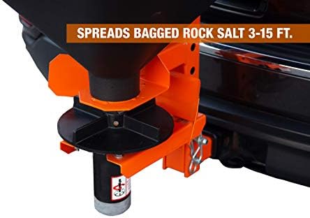 Buyers Products SaltDogg TGSUV1B Tailgate Salt Spreader, 4.4 Cu Ft / 331 lb Capacity, Hitch Mount, for SUV & Pickup Truck, Gravity Feed w/ Manual Gate