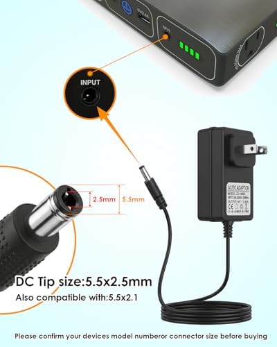 14V Charger for Halo Bolt Car Jump Starter Compatible with Halo Bolt 57720, 58830, 1201