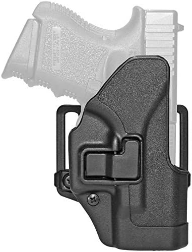 BLACKHAWK Serpa CQC Belt Loop and Paddle Holster For Glock 26/27/33, Right Hand, Matte Black - 410501BK-R