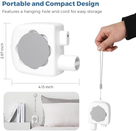 CPAP Hose Dryer, CPAP Tube Cleaner Blower Fan, Fast Drying CPAP Cleaning Kit for All Standard 22mm Diameter Tubing with High-Speed Airflow, 3 Speeds & 3 Timer (45/60/80 Minutes), 5V Adapter