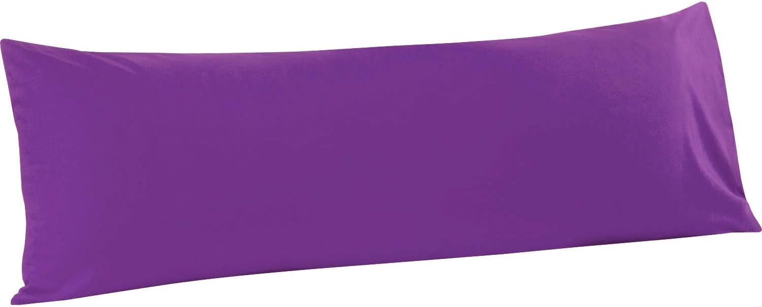 FLXXIE 2-Pack Microfiber Standard Pillow Cases, Envelope Style, White