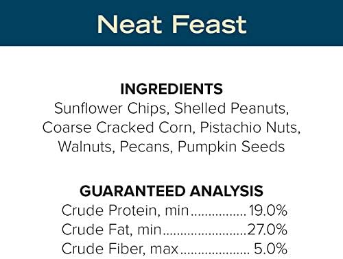 Blue Seal Neat Feast Wild Bird Seed | Convenient Shell-Free Mix | Attracts Wide Variety of Birds | 20 Pound Bag