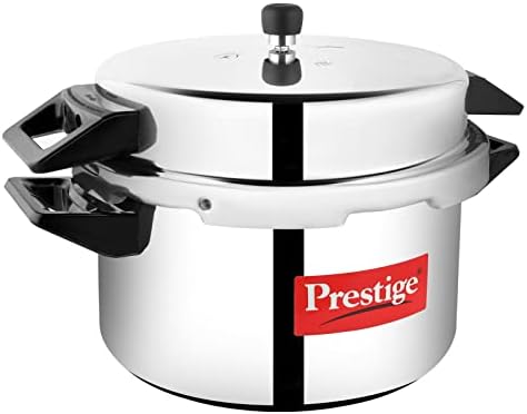 Prestige Popular Aluminum Pressure Cooker, 5 L, Silver