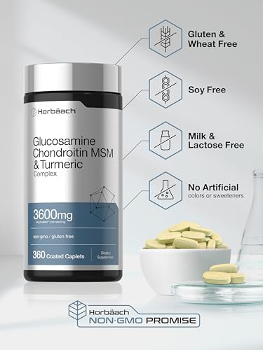 Horbäach Glucosamine Chondroitin MSM | 360 Caplets