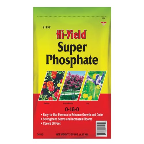 Hi-Yield (32115) Super Phosphate 0-18-0, 4 lbs | Superphosphate 0-18-0 granular - High-phosphorus root builder for transplants & new plantings - Serious gardeners