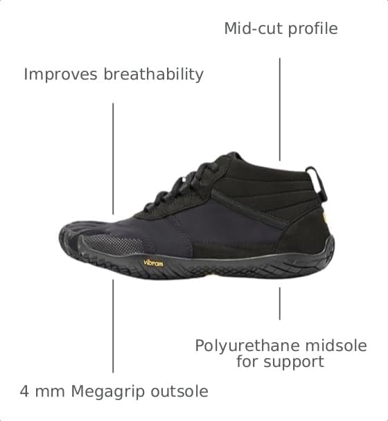 Vibram Men's FiveFingers V-Trek | Barefoot All-Terrain Outdoor Shoe for Hiking & Light Trail