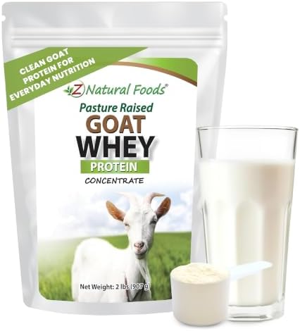 Z Natural Foods Goat Whey Protein Powder Concentrate - Pasture Raised, 1 lb