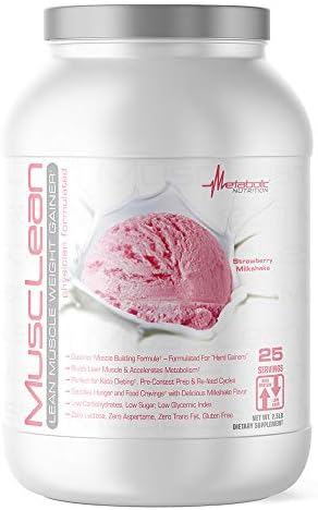 Metabolic Nutrition - Musclean - Milkshake, Whey High Protein Meal Replacement, Maintenance Nutrition, Low Carb, Keto Diet, Digestive Enzymes, Chocolate, 2.5 Pound (25 ser)