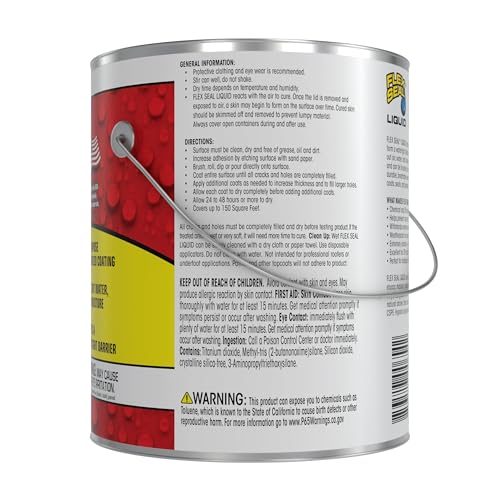 Flex Seal Liquid, Rubber Coating Sealant, Waterproof, Flexible, Breathable, and UV Resistant, Roof Repair, Basements, RV, Campers, Trailers, Marine