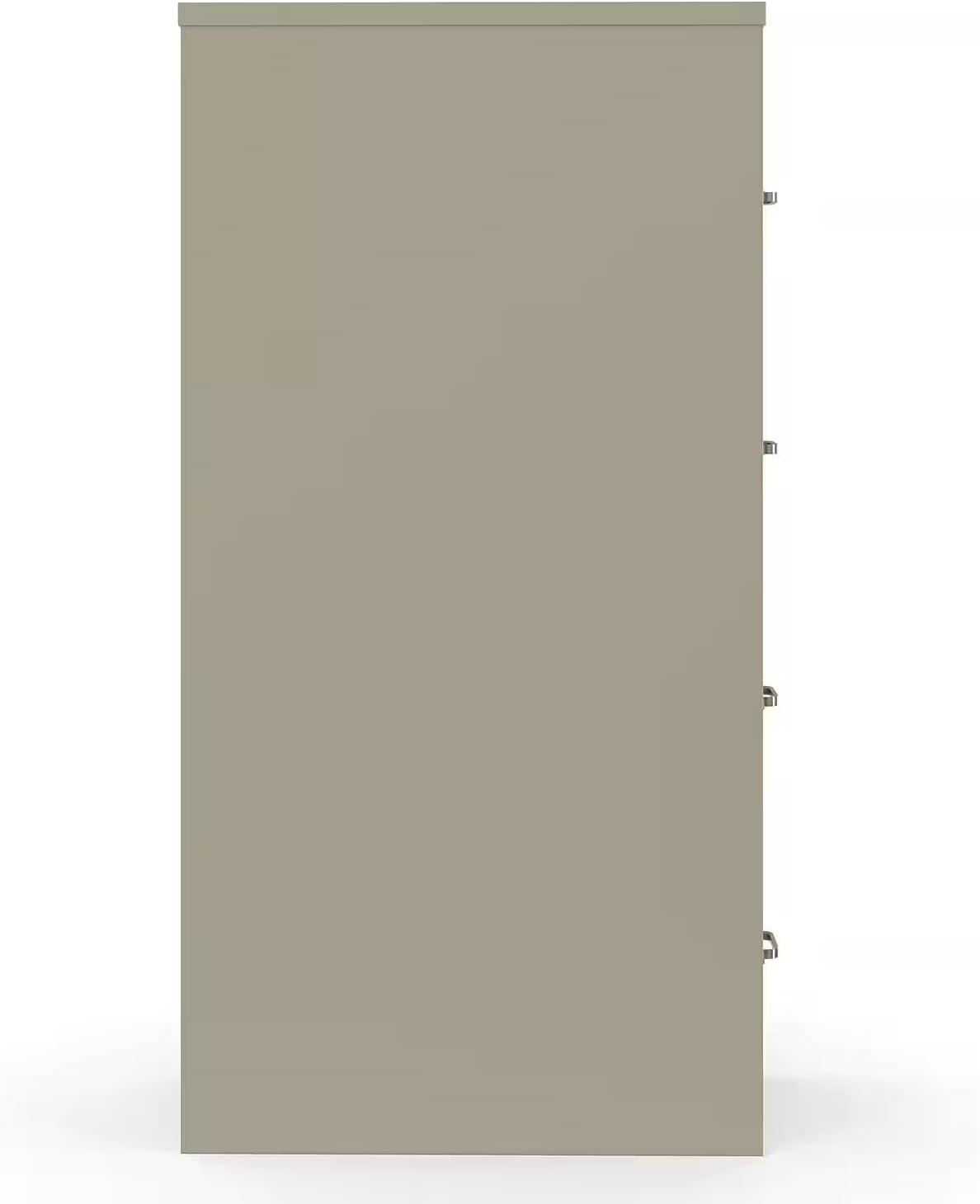 Staples 4-Drawer Vertical File Cabinet, Letter Size Documents, Lockable, 26.5" D x 15" W x 51.97" H, Putty/Beige