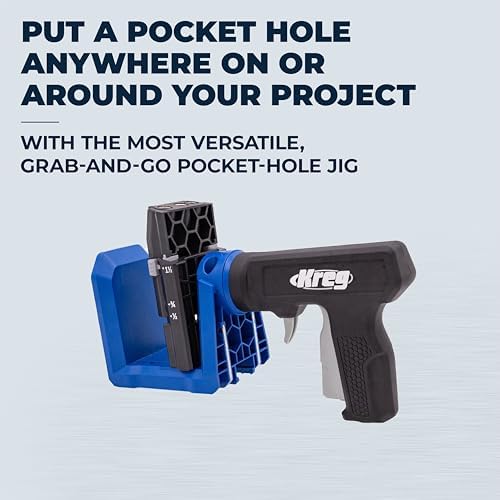 Kreg Pocket-Hole Jig - KPHJ520PRO2 - New Model - Premium Carpentry & Woodworking Tool - For Materials 1/2-1 1/2 Inches Thick - Includes 60