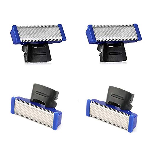 Replacement Heads for Electric Shaver Cleaning Trimmer Head Solo Trimmer Replacement Cutter Head Hybrid Razors Blades（Pack of 4)