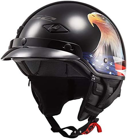 LS2 Helmets Bagger Motorcycle Half Helmet