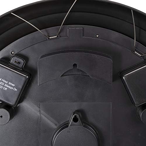 AcuRite 75133M LED Illuminated Outdoor Clock with Temperature and Humidity, 24", Black