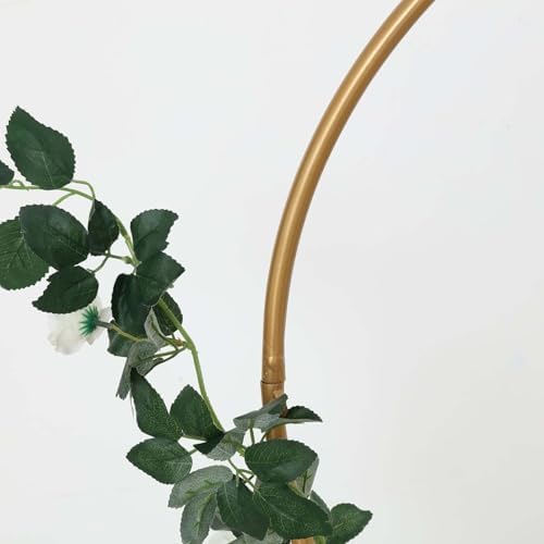 Tableclothsfactory 24" Heavy Duty Gold Metal Floral Hoop Wreath Hanging Rings for Wedding Party Decoration