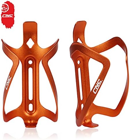 CNC Bike Water Bottle Holder，2-Pack Bike Bottle Cage for MTB Road Bike，Black