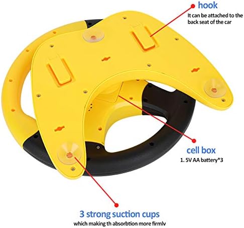 Simulated Driving Controller Portable Simulated Driving Steering Wheel Copilot Toy Children's Educational Sounding Toy Small Steering Wheel Toy Gift