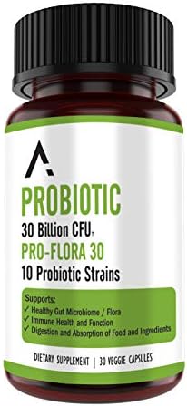 Bacillus Subtilis Probiotic - 30 Billion CFU Multi-Strain Probiotics for Women and Men - Supports Digestive and Gut Health - 30 Capsules
