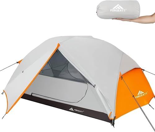 Forceatt Tent for 2 and 3 Person is Waterproof and Windproof, Camping Tent for 3 to 4 Seasons