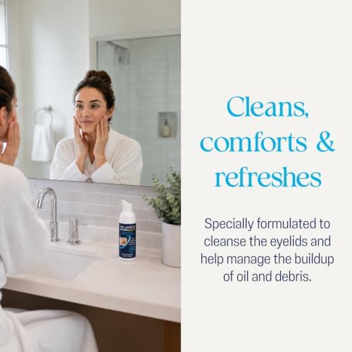 OCuSOFT Original Foaming Eyelid Cleanser - Mild Instant Foam to Remove Oil, Dust