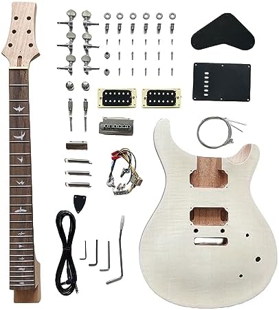 DBL PRS Style DIY Electric Guitar Kits,Right-Handed with Mahogany Body